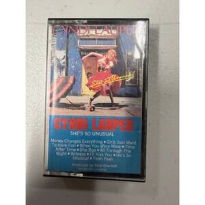 Cyndi Lauper She's So Unusual Cassette Tape 1983 Vintage Pop Rock Music Album